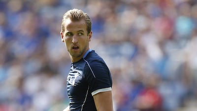 Tottenham's Harry Kane shown before his team drew on Saturday against Leicester City in the Premier League. Suzanne Plunkett / Reuters / August 22, 2015