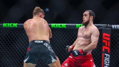 Magomed Zaynukov in action at UFC Fight Night.