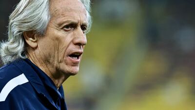 Al Hilal coach Jorge Jesus on the sidelines. EPA