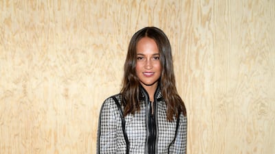 Alicia Vikander attends the Louis Vuitton show as part of Paris Fashion Week on October 1, 2019. Getty Images