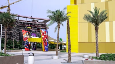 The Warner Brothers theme park on Yas Island was temporarily closed during the pandemic. Victor Besa / The National