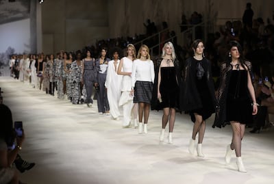Chanel brought its cruise runway show to Dubai in November 2021. EPA