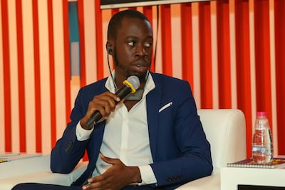 Nigerian novelist Nnamdi Ehirim at the Sharjah International Book Fair