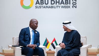 Sheikh Mohamed meets Daniel Chapo, Mozambique's President