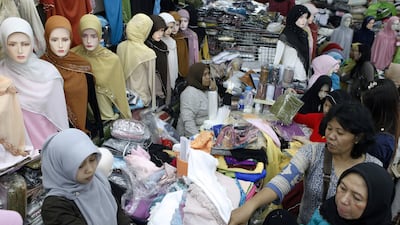 6th: Indonesia. Women shop for Muslim dress in Pasar Pagi Mangga Dua wholesale centre in Jakarta. Enny Nuraheni / Reuters