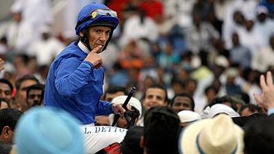 Jockey Frankie Dettori is hoping the weather gods will help the turf to soften up and help his mount Kite Wood at the St Leger.