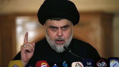 Iraqi cleric Moqtada Al Sadr. Reuters.
