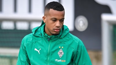 Monchengladbach attacker Alassane Plea. EPA