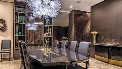 There's a range of custom-made chandeliers.