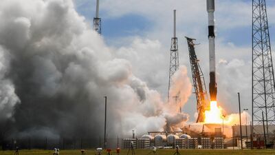 A SpaceX Falcon 9 rocket lifts off from Cape Canaveral Space Force Station, Florida, in May. AP Photo