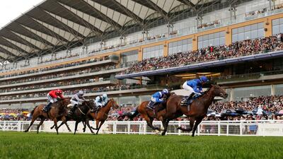 James Doyle riding Blue Point wins the King's Stand Stakes on Day 1 of Royal Ascot. Reuters