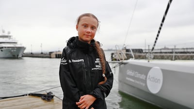 Swedish 16-year-old activist Greta Thunberg called on US President Donald Trump to listen to science. "My message for him is listen to the science and he obviously doesn't do that," the 16-year-old told reporters after stepping on to dry land in Manhattan. REUTERS/Andrew Kelly
