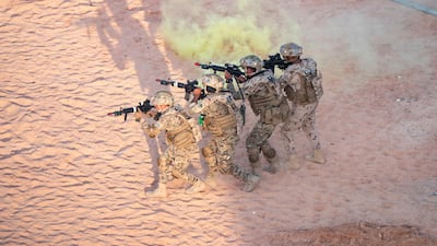 The joint military drill, Titled ‘Bonds of Strength’, at Al Hamra Camp.