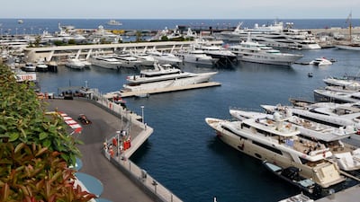 General view of Red Bull's Max Verstappen in action during the Monaco GP. Reuters