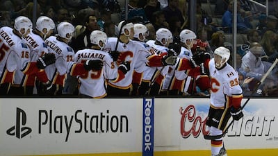 The Calgary Flames are sixth in the Pacific Division after Monday's win over the Los Angeles Kings. Thearon W Henderson / Getty Images / AFP