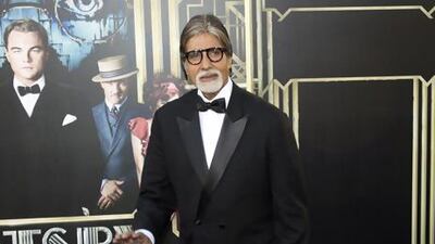 Amitabh Bachchan arrives at the premiere of The Great Gatsby. AFP