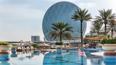 Abu Dhabi's Al Raha Beach Resort and Spa stretches along the coast of Al Raha Creek. Photo: Al Raha Beach Hotel and Spa