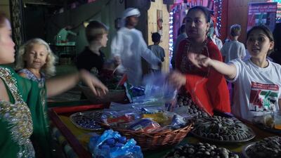 Children at the National Day Carnival..