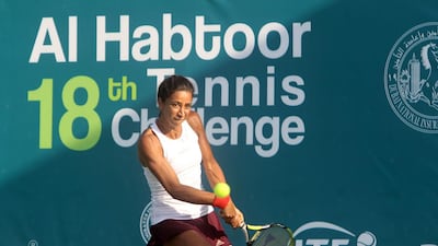 Cagla Buyukakcay shown in action at last year's Al Habtoor Challenge. Jeffrey E Biteng / The National