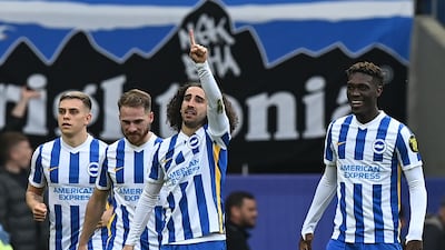 Brighton scored four against Manchester United on Saturday. AFP