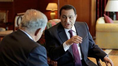 The Israeli prime minister Benjamin Netanyahu at a meeting last May with the Egyptian president Hosni Mubarak.