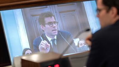 Adam Mosseri, the head of Instagram, testifies before the Senate Commerce, Science, and Transportation Subcommittee on Consumer Protection, Product Safety, and Data Security hearing on Capitol Hill in Washington on December 8, 2021. AP
