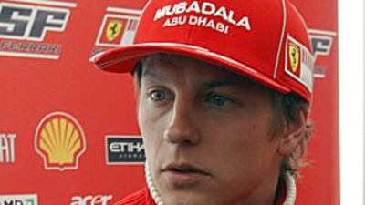 Kimi Raikkonen during a testing session at Cataluyna, Barcelona.