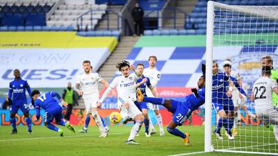 Pascal Struijk - 7: Back in team for the luckless Diego Llorente, defender will have been pleased to be facing Perez rather than the injured Vardy. Left swinging at thin air after slight Pereira touch denied him almost certain goal late in second half. PA