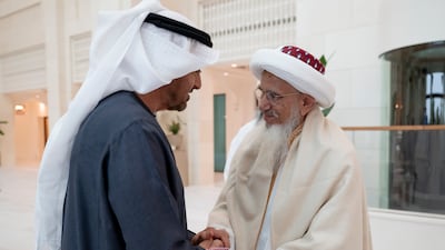 President Sheikh Mohamed with Sultan Mufaddal Saifuddin
