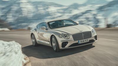 The car's aluminium design has reduced its weight to 2,244 kilograms. Bentley