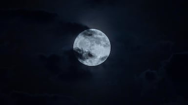 A supermoon appears in the skies over Dubai in 2023. Antonie Robertson/The National
