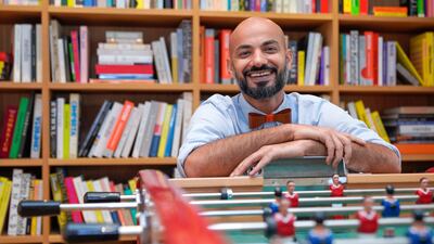 Badr Ward, founder of Lamsa, wants to make children's screen time meaningful by offering them high quality Arabic content. Photo: Victor Besa / The National