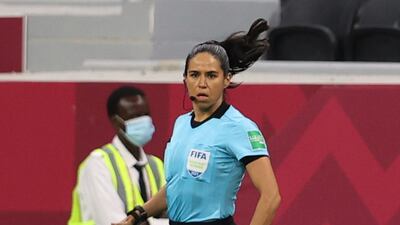 Assistant referee Karen Diaz Medina. Reuters