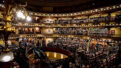 View of the "El Ateneo Grand Splendid" bookstore. AFP