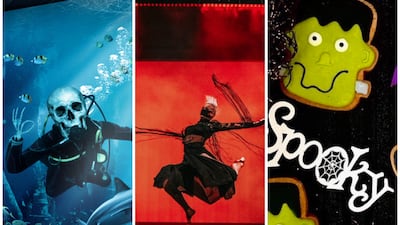 Left to right, The Lost Chambers Aquarium, Billionaire Dubai, and Lime Tree Cafe are a few of the places in Dubai that are offering Halloween deals and activities