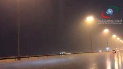 Motorists are being urged to take care on the roads as the UAE is battered by a new bout of heavy rain
