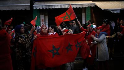 In Casablanca, supporters show their appreciation. AP