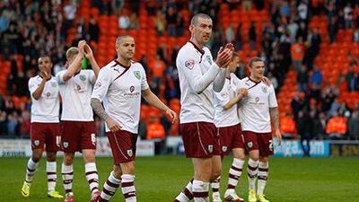 Burnley have already notched 86 points in the English Championship table with three games still to go. Paul Thomas / Getty Images