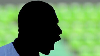 Kylian Mbappe celebrates scoring their first goal. Reuters