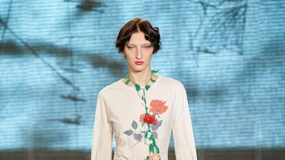 Yuhan Wang's flower strewn collection was set in brash designs