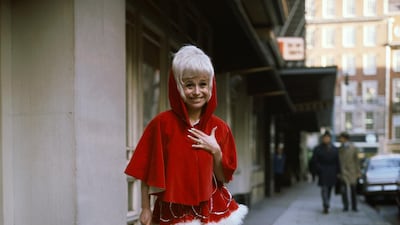 English comic actress Barbara Windsor in a festive pantomime outfit, circa 1970. Getty Images