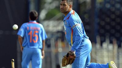 MS Dhoni is not intimidated by the fact India are embarking on a new era after the retirement of Sachin Tendulkar. Jewel Samad / AFP