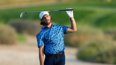 Tommy Fleetwood follows his ball on 16th hole on Thursday. AP