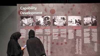 The Tawazun Economic Council celebrating its silver jubilee at the Abu Dhabi National Exhibition Centre Chris Whiteoak / The National