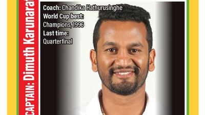 Sri Lanka Cricket World Cup team guide. Graphic design: Roy Cooper