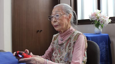Hamako Mori is known as Japan's "Gamer Grandma". AFP