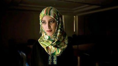 ABU DHABI, UAE - July 20, 2011- Hiba Abou Seedo, who's trying to create a mobile app, took a business course that was created at Abu Dhabi University in conjunction with the Economic Vision 2030 plan to help her market it. (Andrew Henderson / The National)