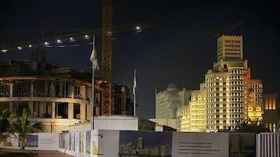 The Al Hamra Fort Hotel under construction in Ras al Khaimah. The emirate is making a push to attract visitors.