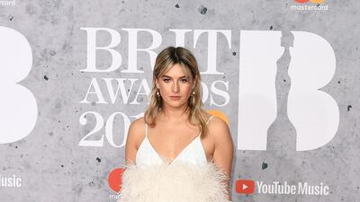 Camille Charriere in a dress by The Attico. Photo: Getty