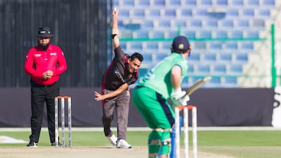 Ireland batting against the UAE in the last ODI.
